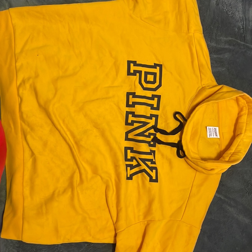 PINK hoodie, XL, Turtle Neck